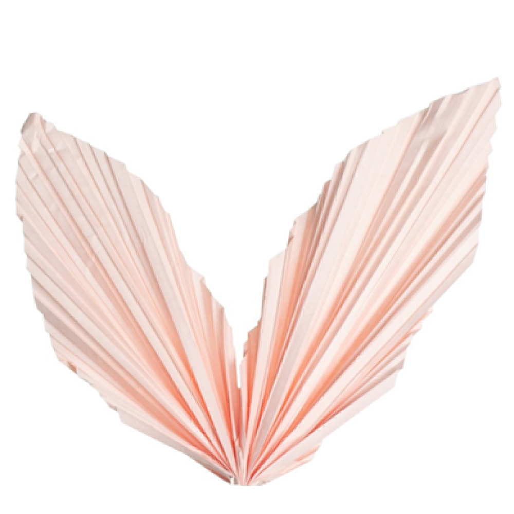Pink Paper Leaves | Kraft Paper Palm Leaves